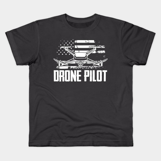 Drone Pilot Kids T-Shirt by Meetts